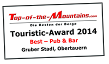 Top of the Mountains - Touristic Award 2014